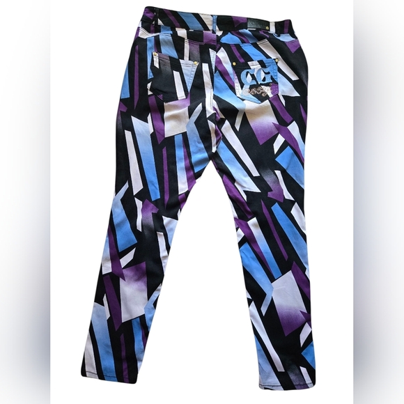 Coogi Y2K Geometric Print Pants Size 20W | Plus Size 2000s Streetwear - Picture 4 of 9
